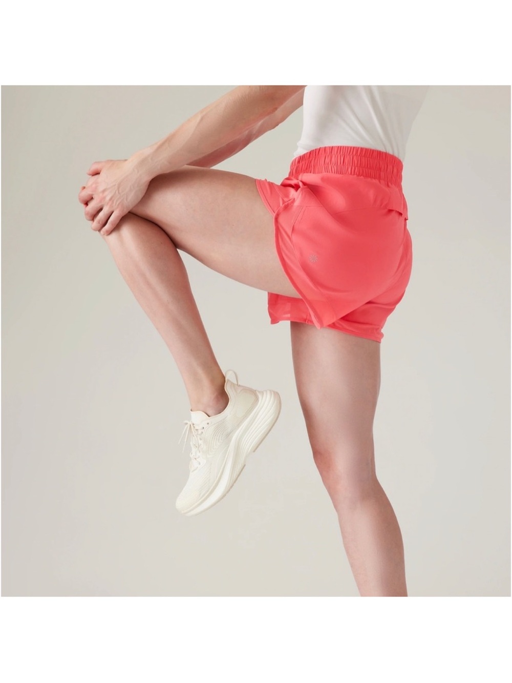 Athleta Mesh racer 4” shorts - Picture 4 of 5